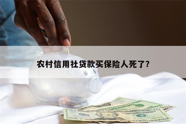 农村信用社贷款买保险人死了?