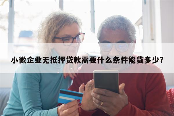 小微企业无抵押贷款需要什么条件能贷多少?