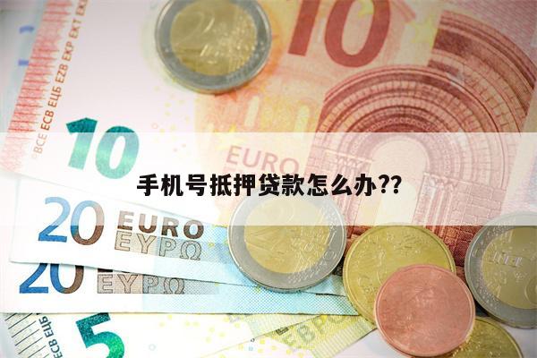 手机号抵押贷款怎么办??