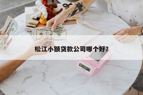 松江小额贷款公司哪个好?