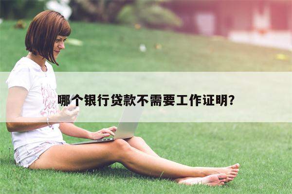 哪个银行贷款不需要工作证明?