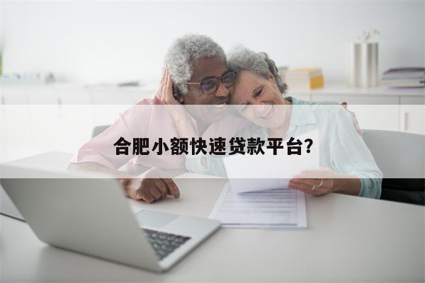 合肥小额快速贷款平台?