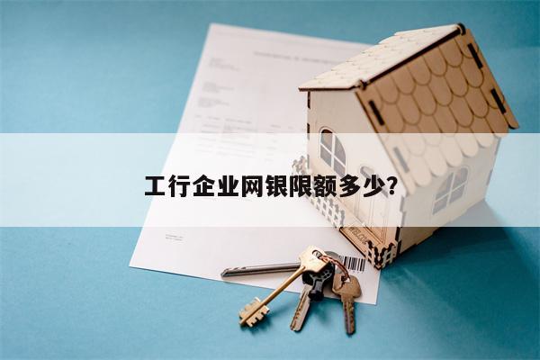 工行企业网银限额多少?