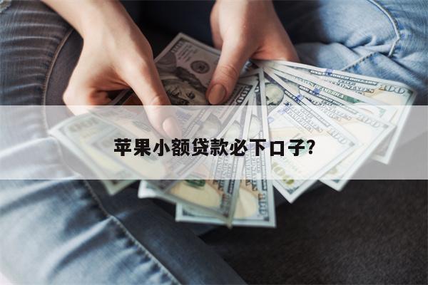 苹果小额贷款必下口子?