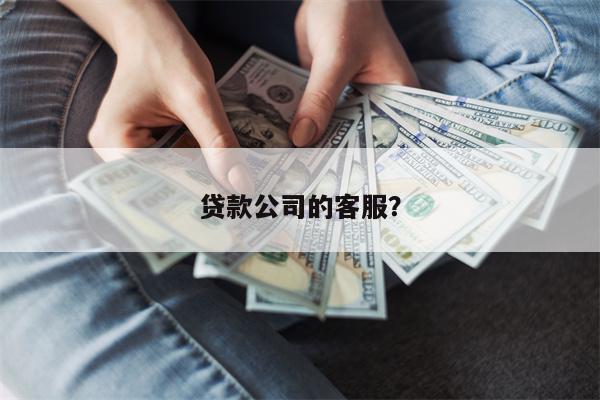 贷款公司的客服?