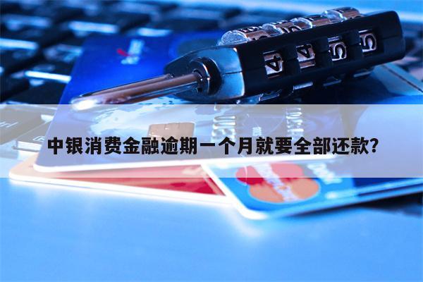 中银消费金融逾期一个月就要全部还款?
