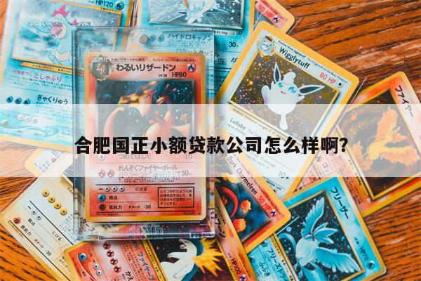 合肥国正小额贷款公司怎么样啊?